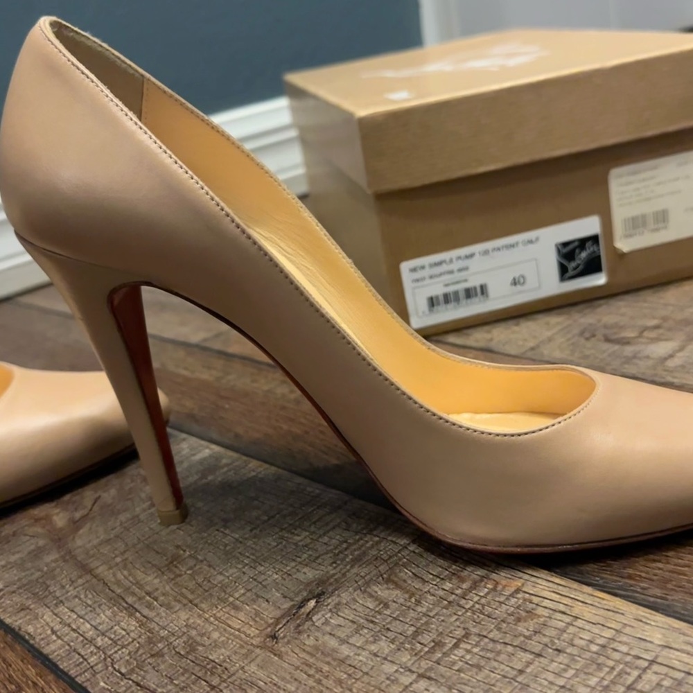 christian louboutin size 41 (US size 9) tan - Picture 5 of 11